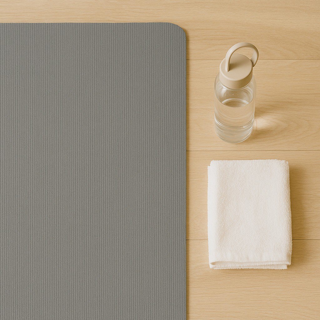 Коврик, подушка і простір для практики.